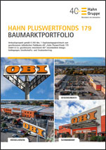 Hahn Pluswertfonds 179 Baumarktportfolio - Jetzt Unterlagen kostenlos und unverbindlich anfordern