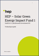 HEP Solar Green Energy Impact Fund 1 - Unterlagen kostenlos und unverbindlich anfordern
