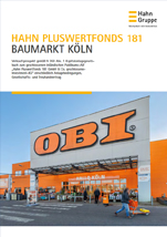 Hahn Pluswertfonds 181 Baumarkt Köln - Prospekt