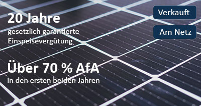 Photovoltaik-Solar-Direktinvestment - Verkauft - Am Netz