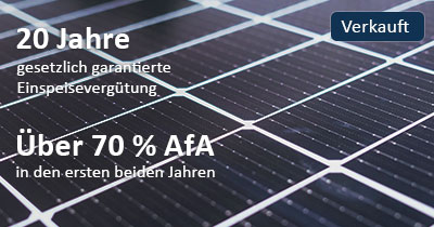 Photovoltaik-Solar-Direktinvestment - Verkauft